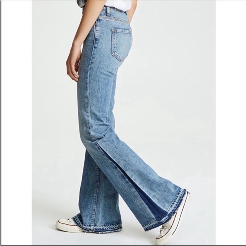 Baldwin willow condor 100% cotton flare leg boot cut jeans